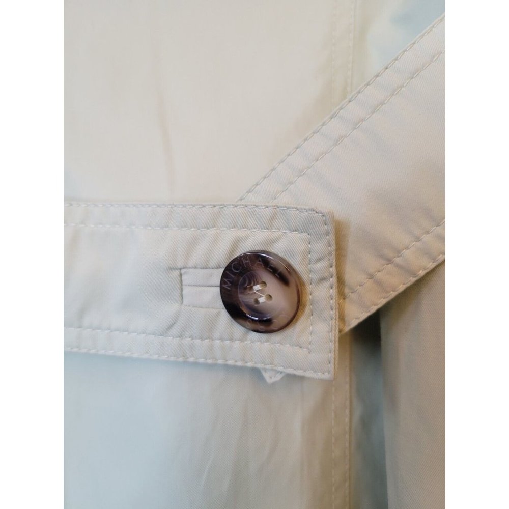 Michael Kors Trench Coat Womens Size L Mint Green GUC! - Picture 13 of 16